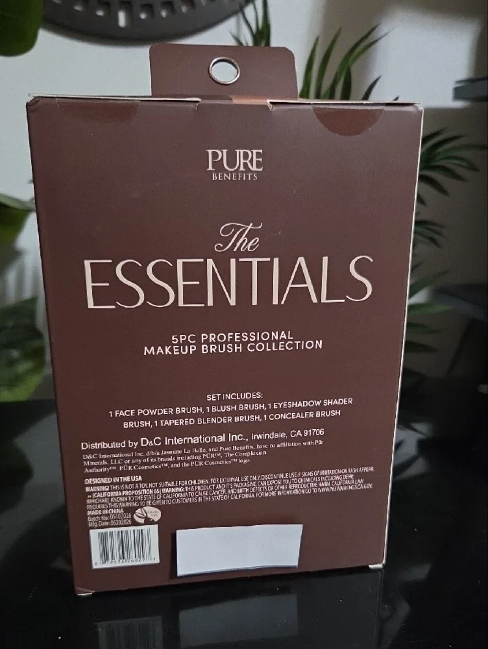 Benefit Pure Benefits The Essentials 5pc Makeup Brush Set - Gold